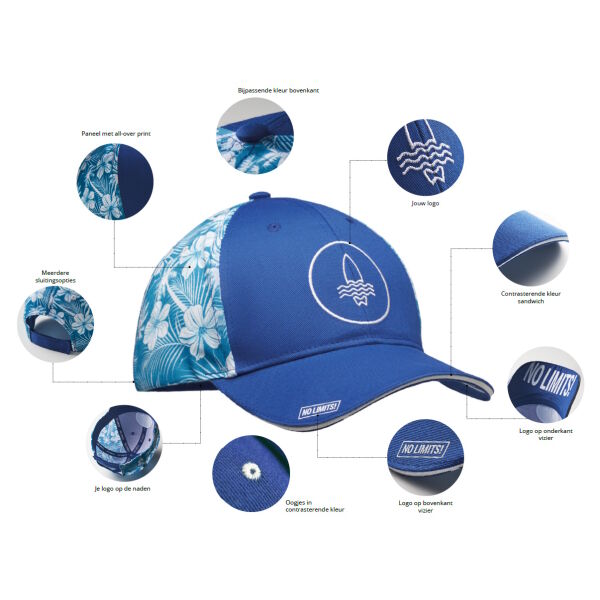 Custom made katoenen cap